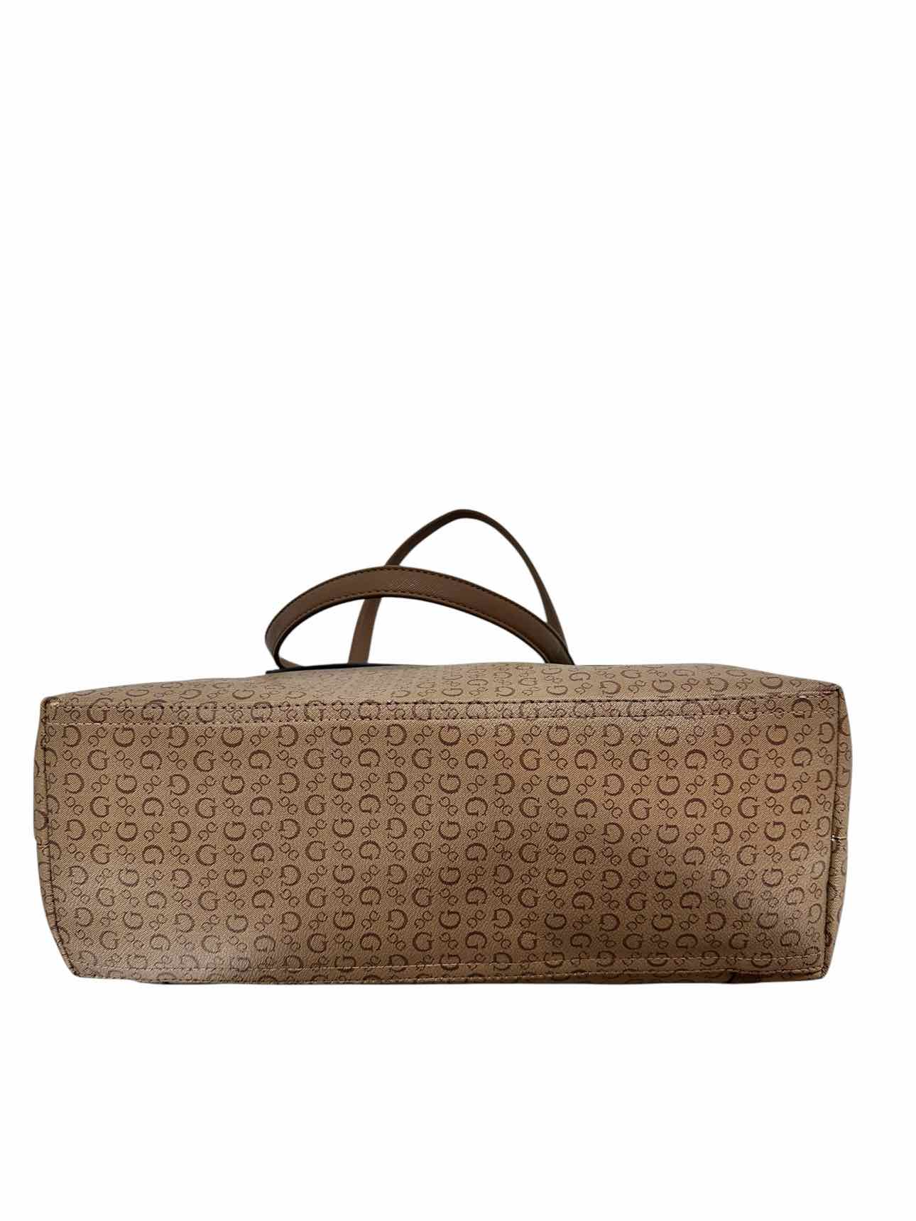 Guess Brown Faux Leather Tote
