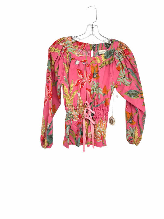 Spartina 449 Colette Stretch Blouse  Long Sleeve Top Size XS **NEW**