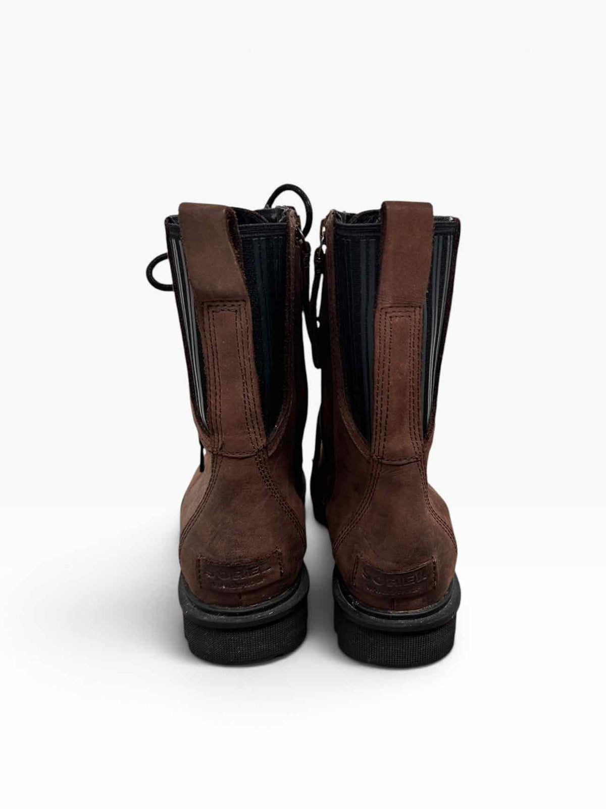 Sorel Phoenix Lace Up Combat Boot Brown Shoe Size 8