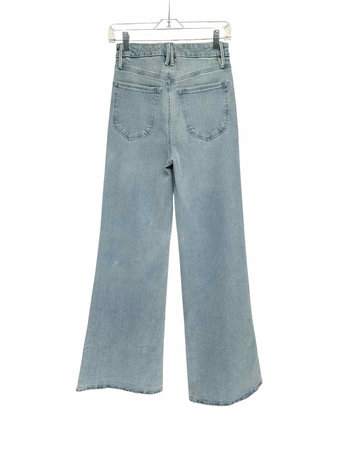 Good American Wide Leg Jeans Lt. Blue Size 2
