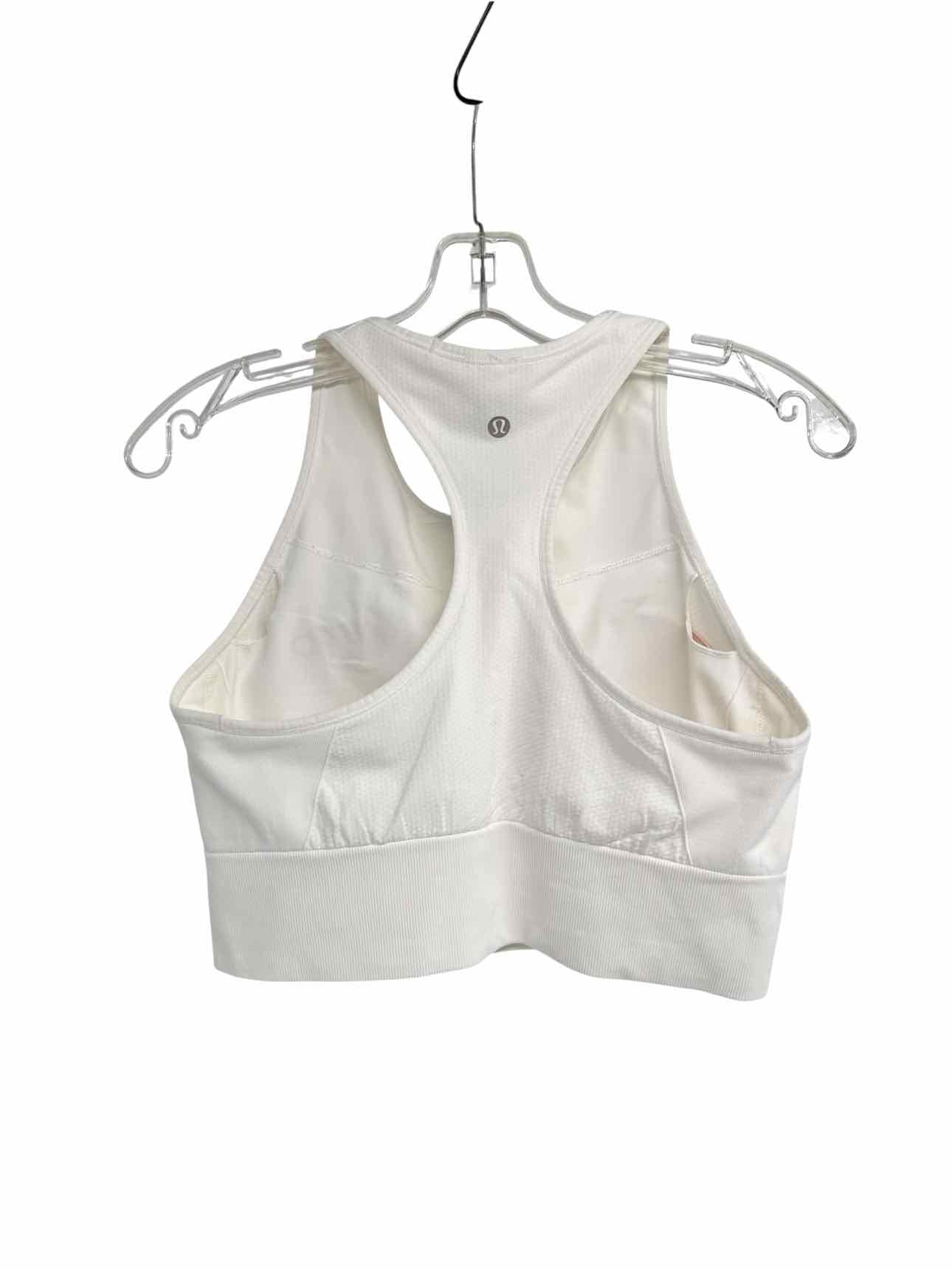 Lululemon White Ebb to Train Sports Bra Size 10