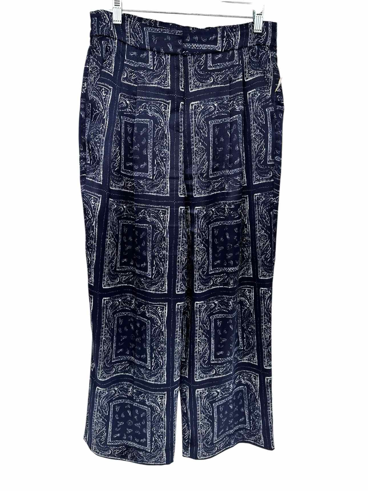 Simply Vera Vera Wang Navy Print Pants Size 4