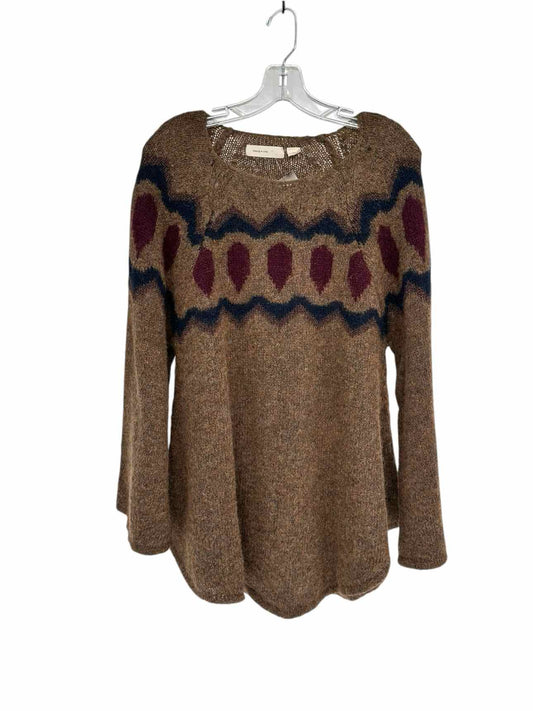 Anthropologie Sleep on Snow Brown Sweater Size XXS