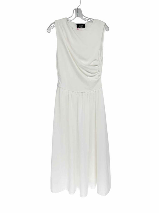 Cider White Sleeveless Midi Dress Size M **NEW**
