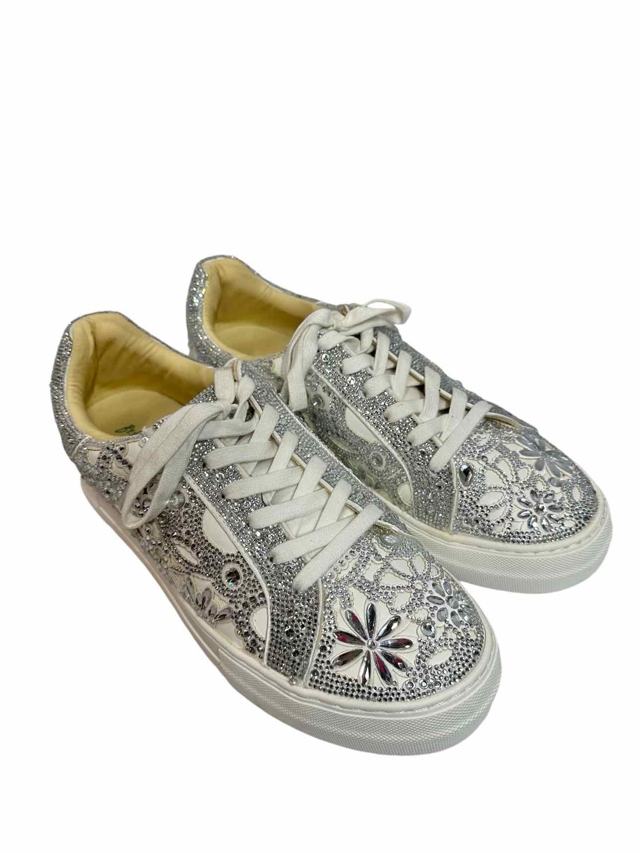 Betsey Johnson Reily Rhinestone Sneakers SIZE 11