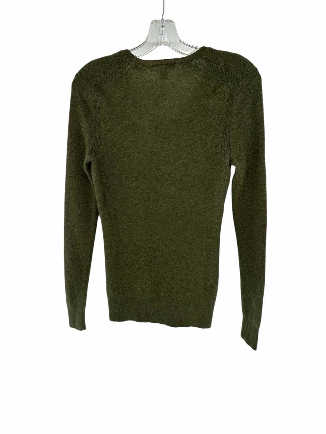 Saks Fifth Avenue Green Cashmere Sweater SIZE XS