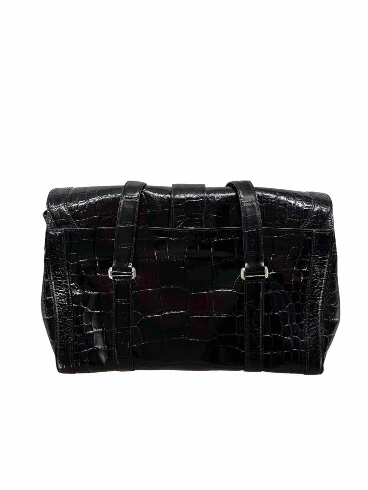 Ann Taylor Black Leather Tote