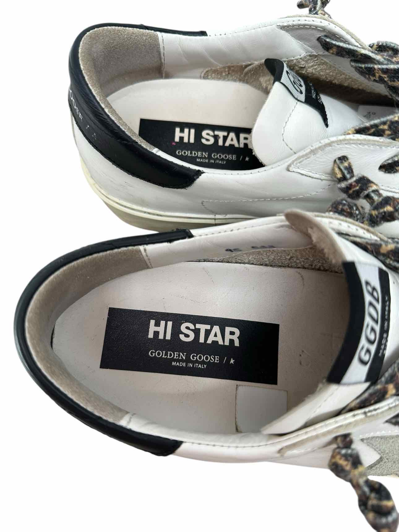 Golden Goose Size 9.5 Hi-Star Sneakers