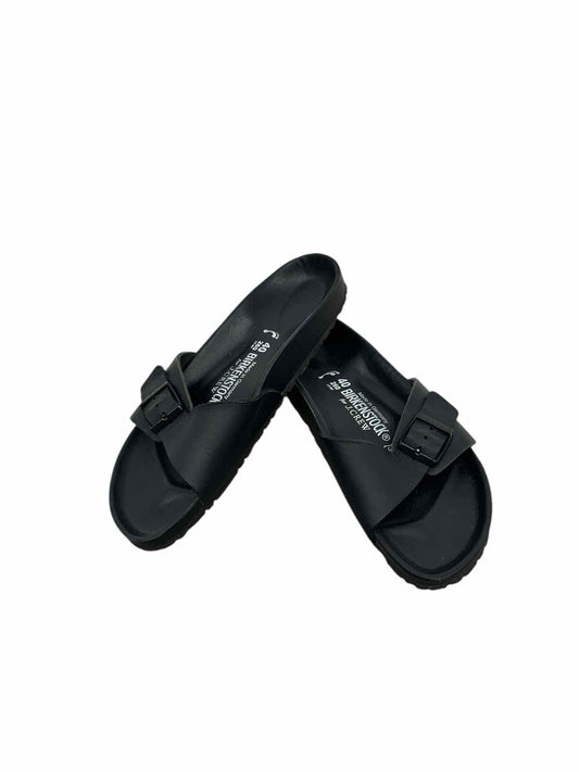 Birkenstocks Madrid Essentials For J.Crew Black Sandals Shoe Size 9