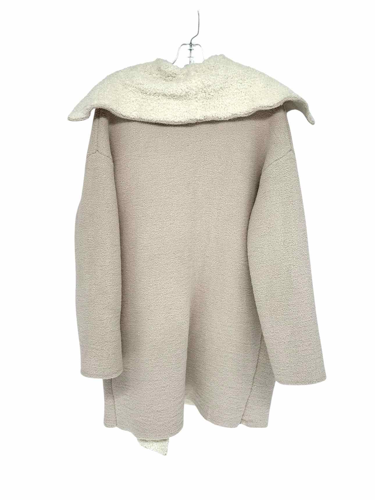 Barefoot Dreams Beige CozyChic Shearling Drape Care Coat Size M