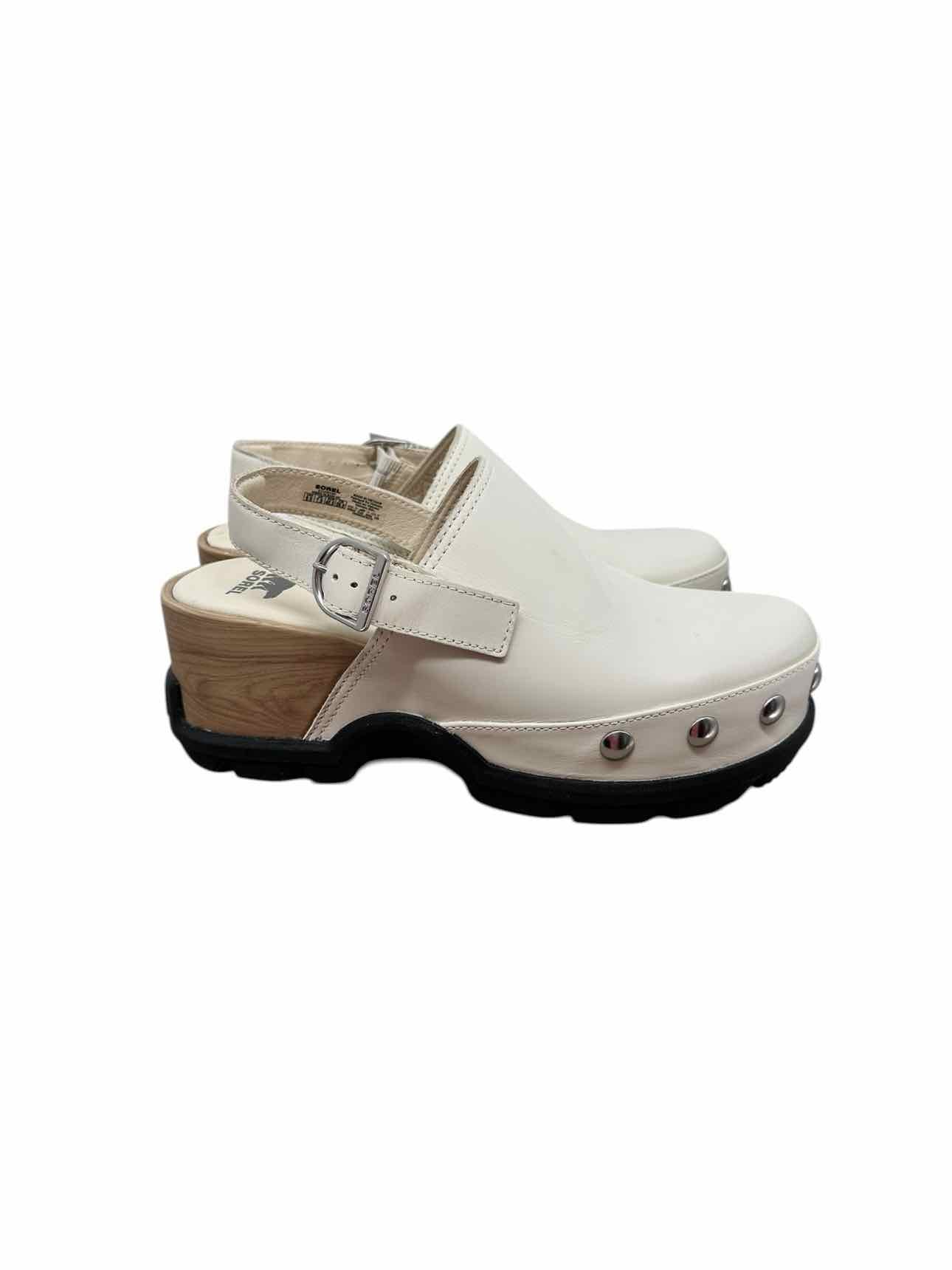 Sorel Roan 'N Clog RVT in Chalk Off-White Shoe Size 9.5 **NEW**