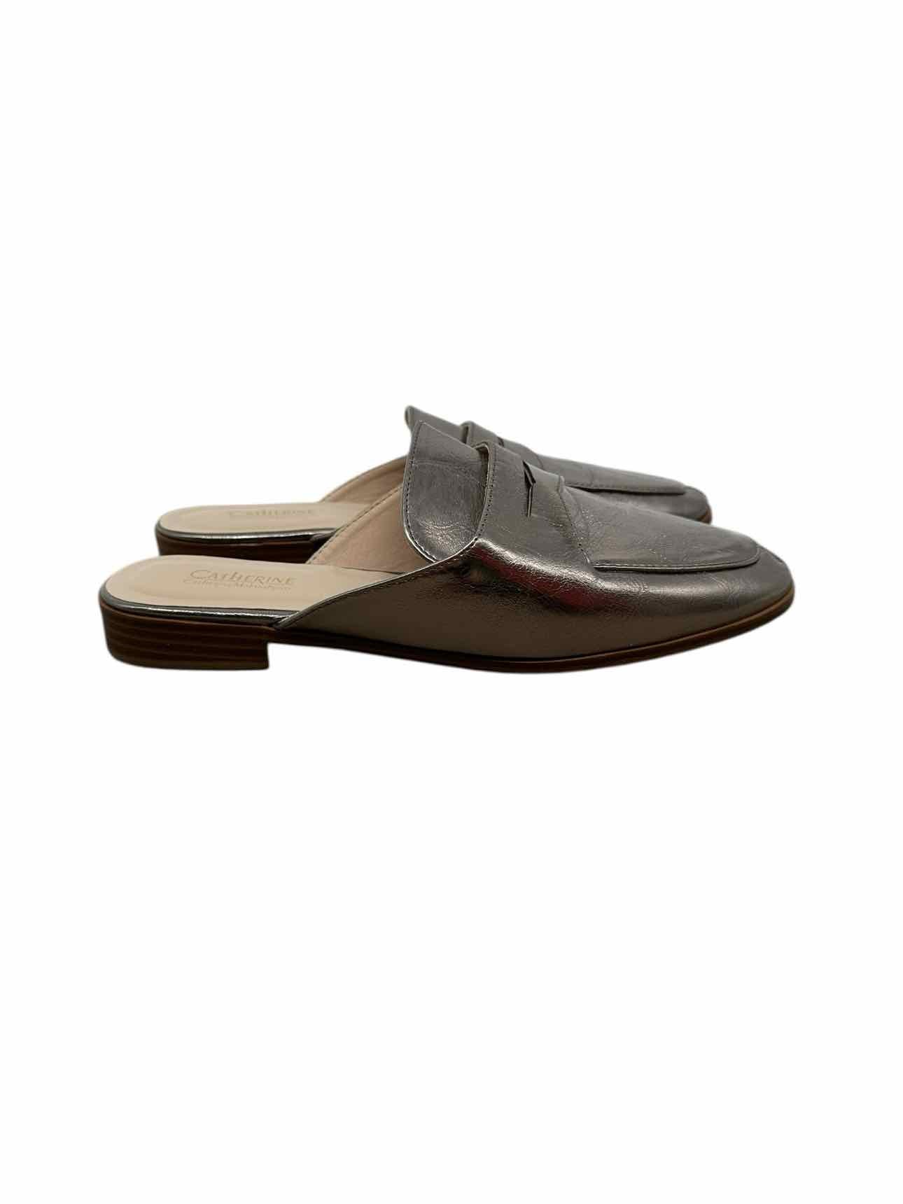 Catherine Malandrino Pewter Shoe Loafer Mule Size 8 **NEW**