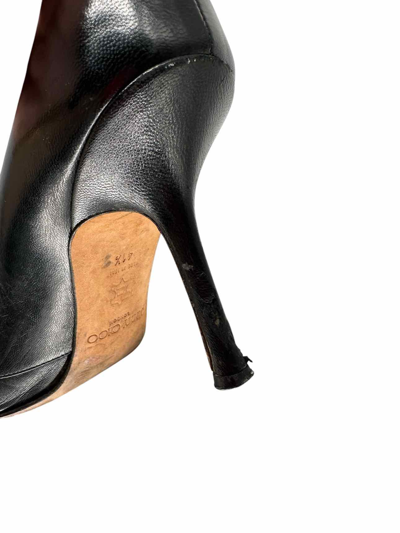 Jimmy Choo Black Vintage Margo Cutout Stiletto Pumps Shoe Size 10 **AS IS**