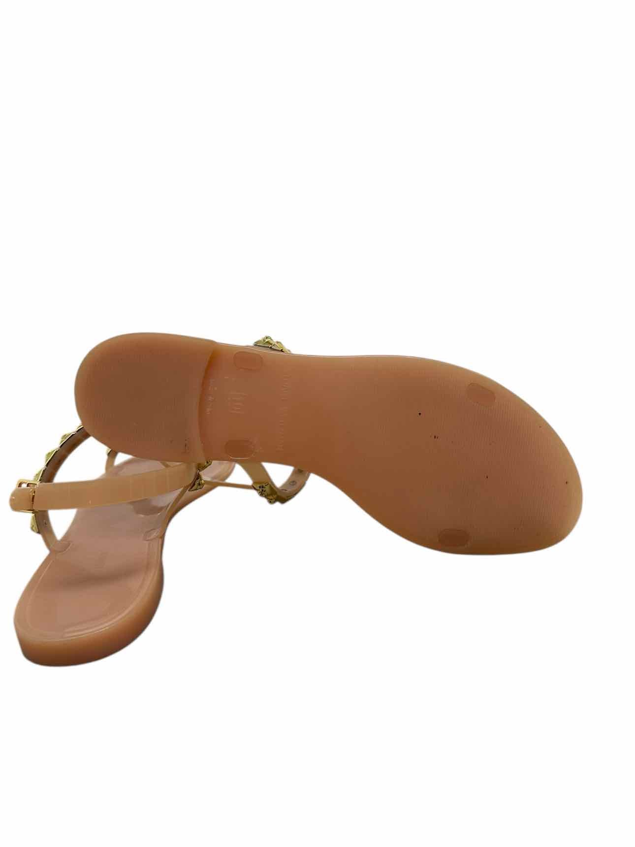 Stuart Weitzman Jelrose Gold Sandals Shoe Size 10