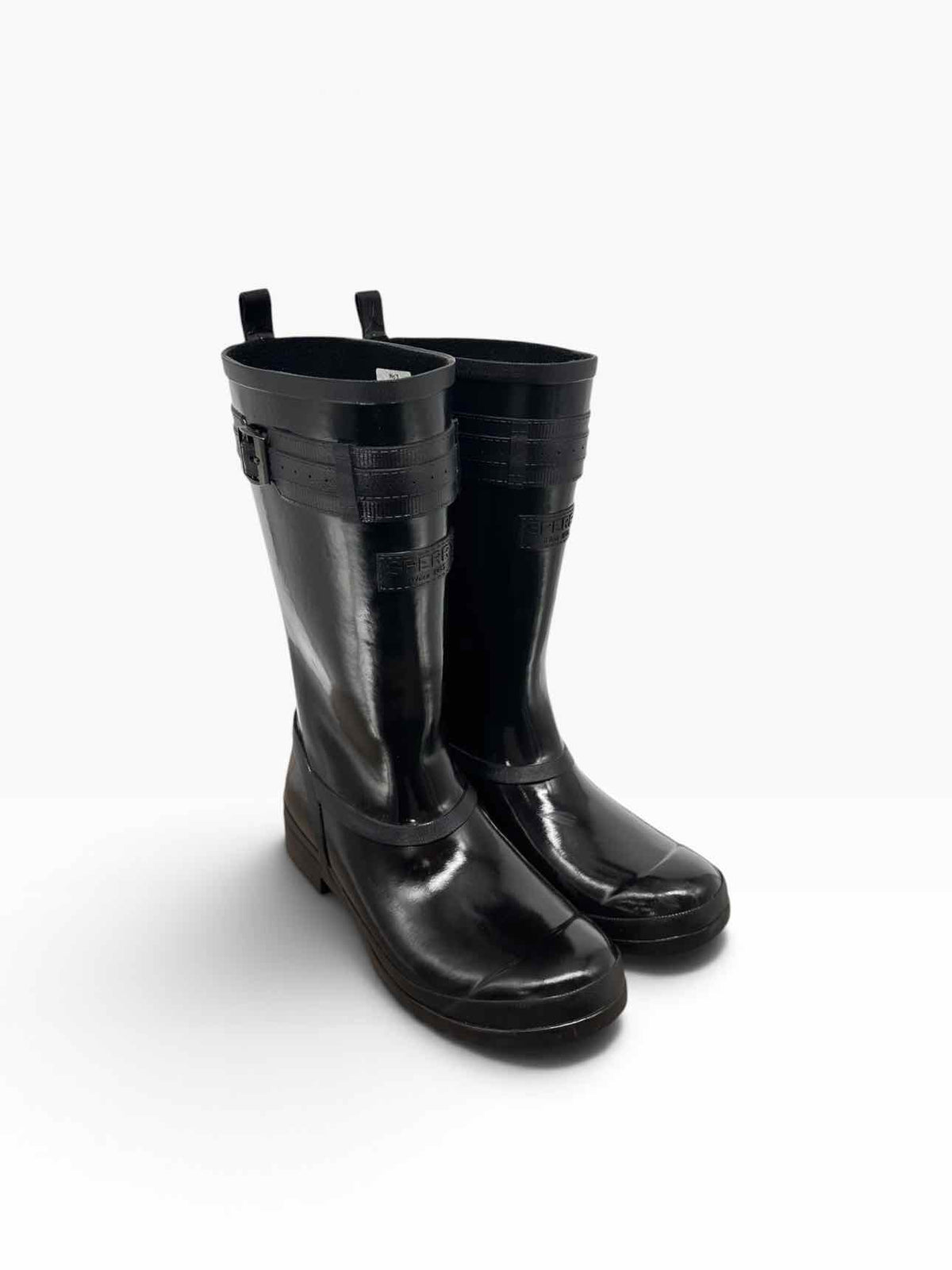 Sperry Walker Atlantic Rain Boot Black Shoe Size 8