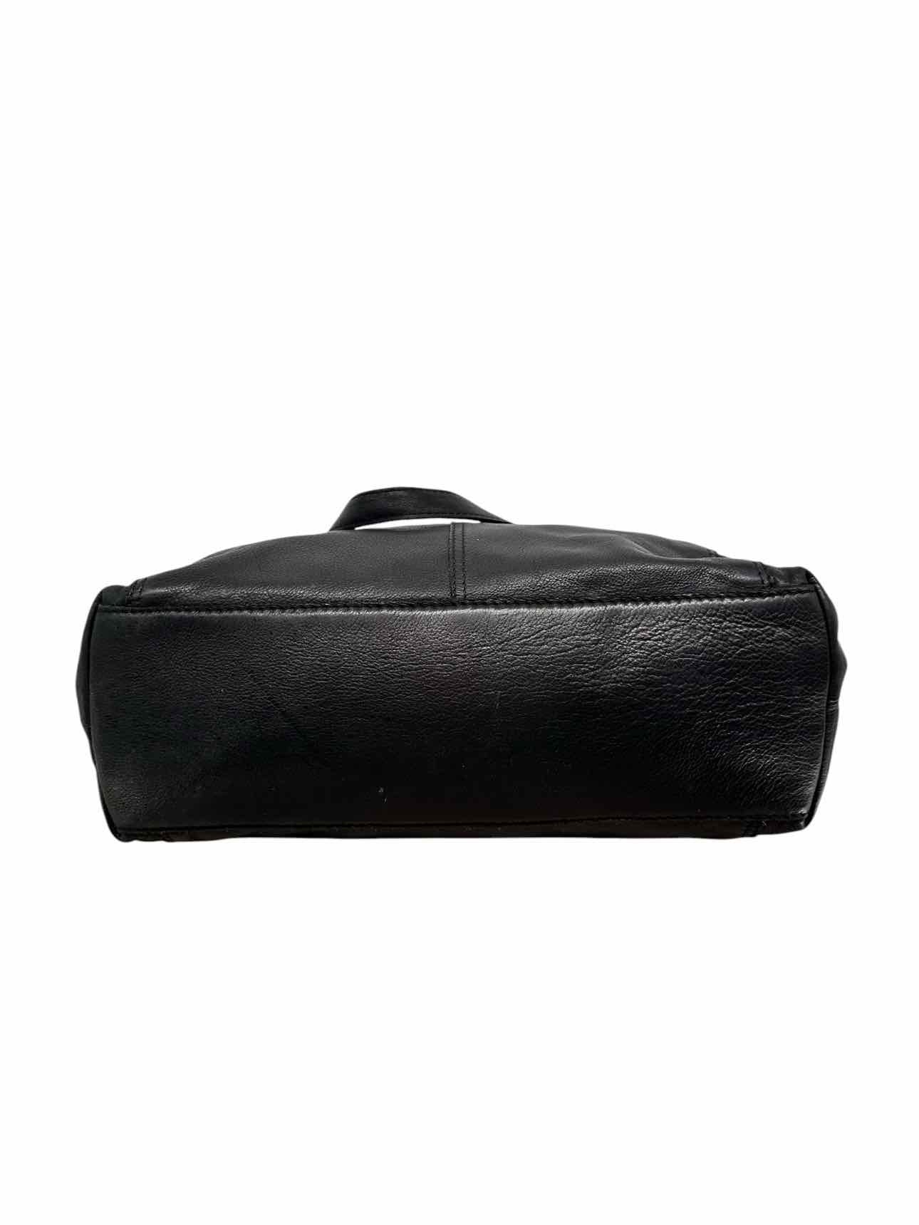 Margot Black Leather Marcy Tote