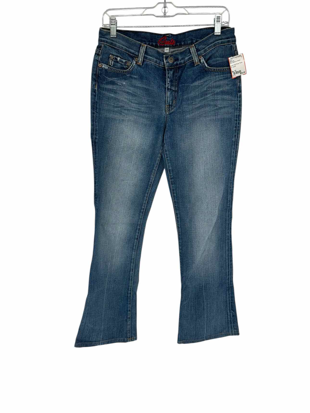 Blue Cult Kate Mid-Rise Flare Blue Jeans Size 12