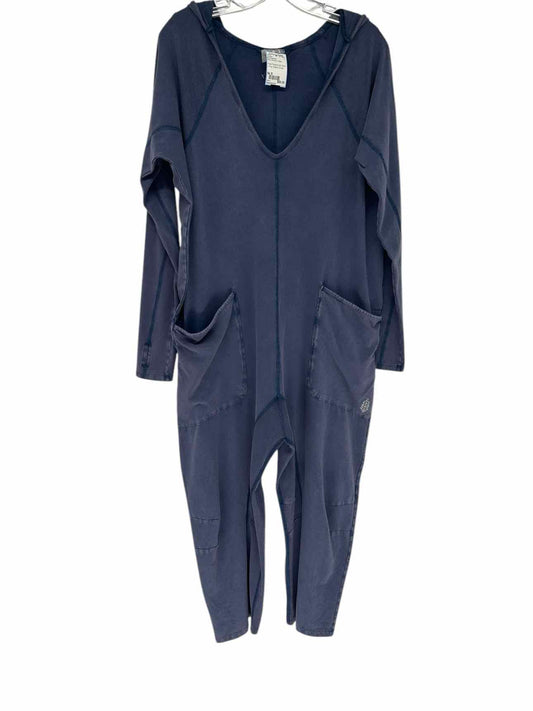 fp movements Free People Hot Shot Long Sleeve Onsie Blue Size S