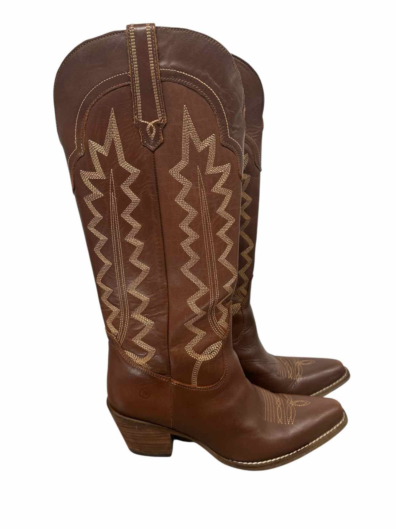 Dingo High Cotton Brown Cowboy Boots Shoe Size 10