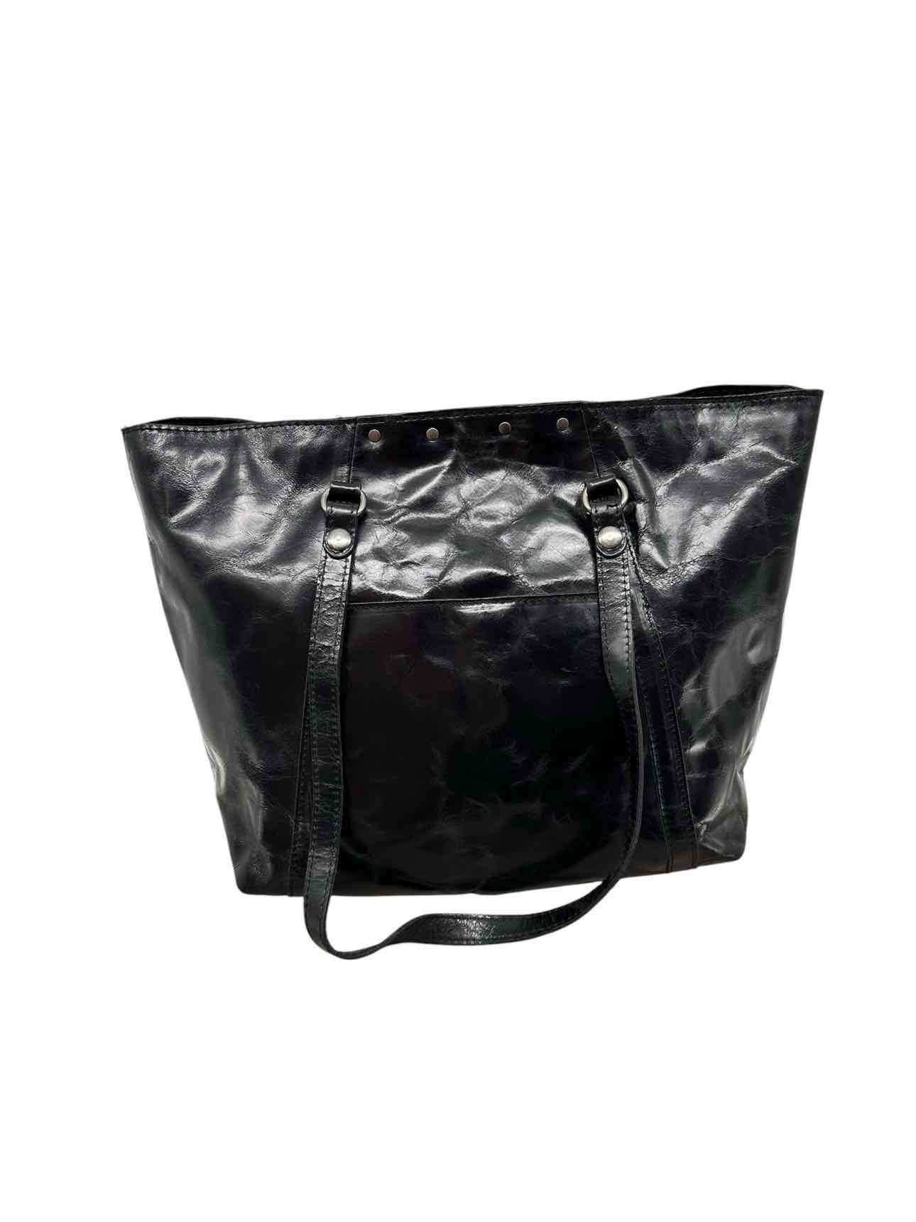Patricia Nash Benvenuto Distressed Tote Black Leather Tote