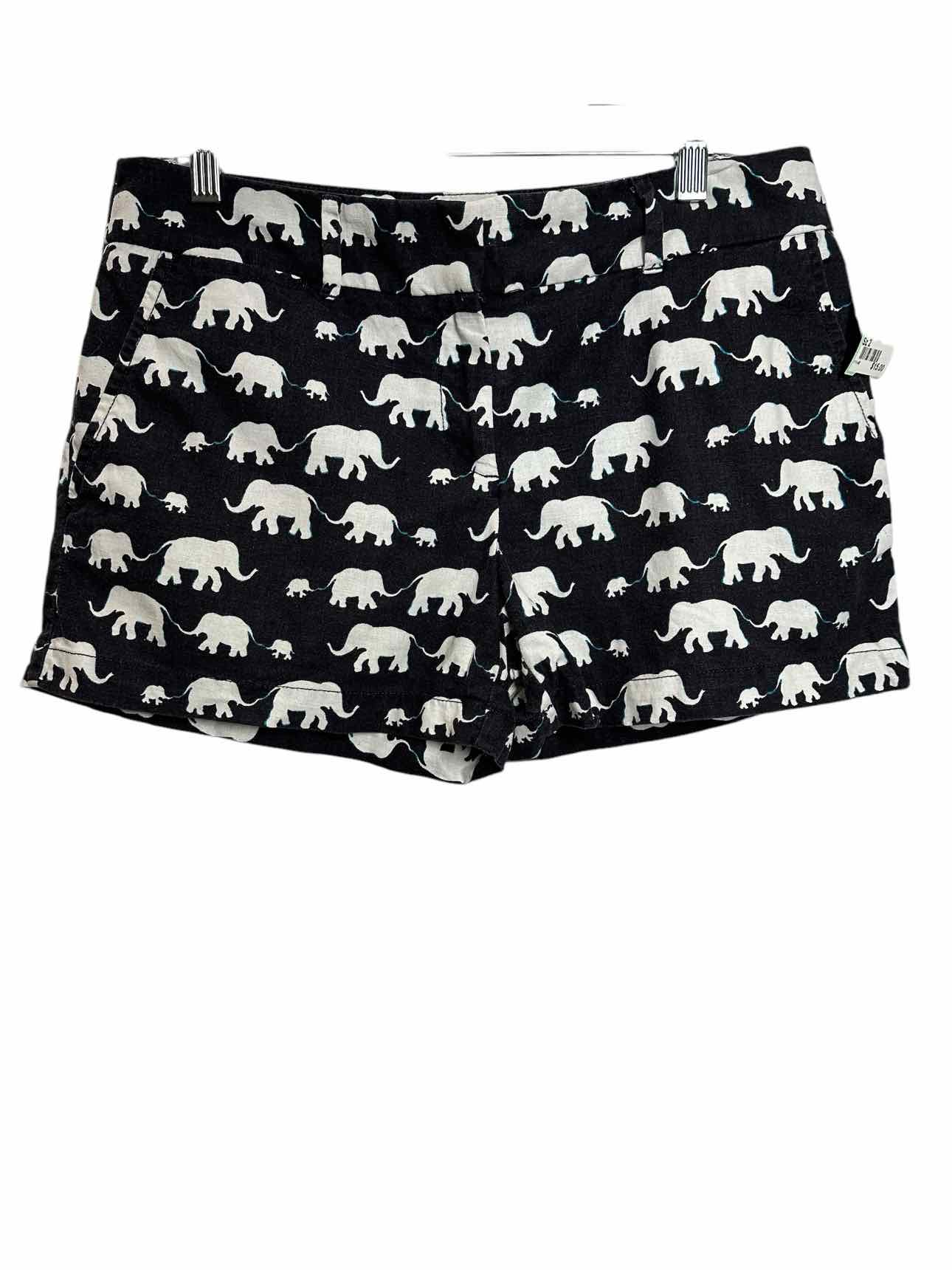 Loft Navy Elephant Print Size 2 Shorts