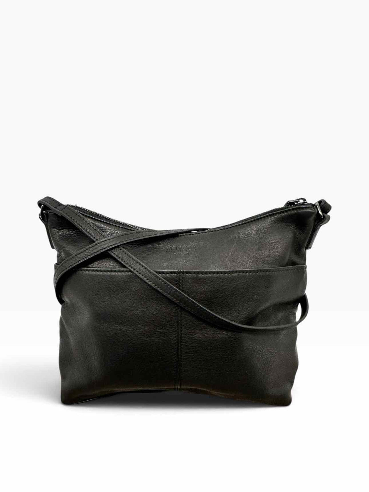 Margot Black Leather Crossbody