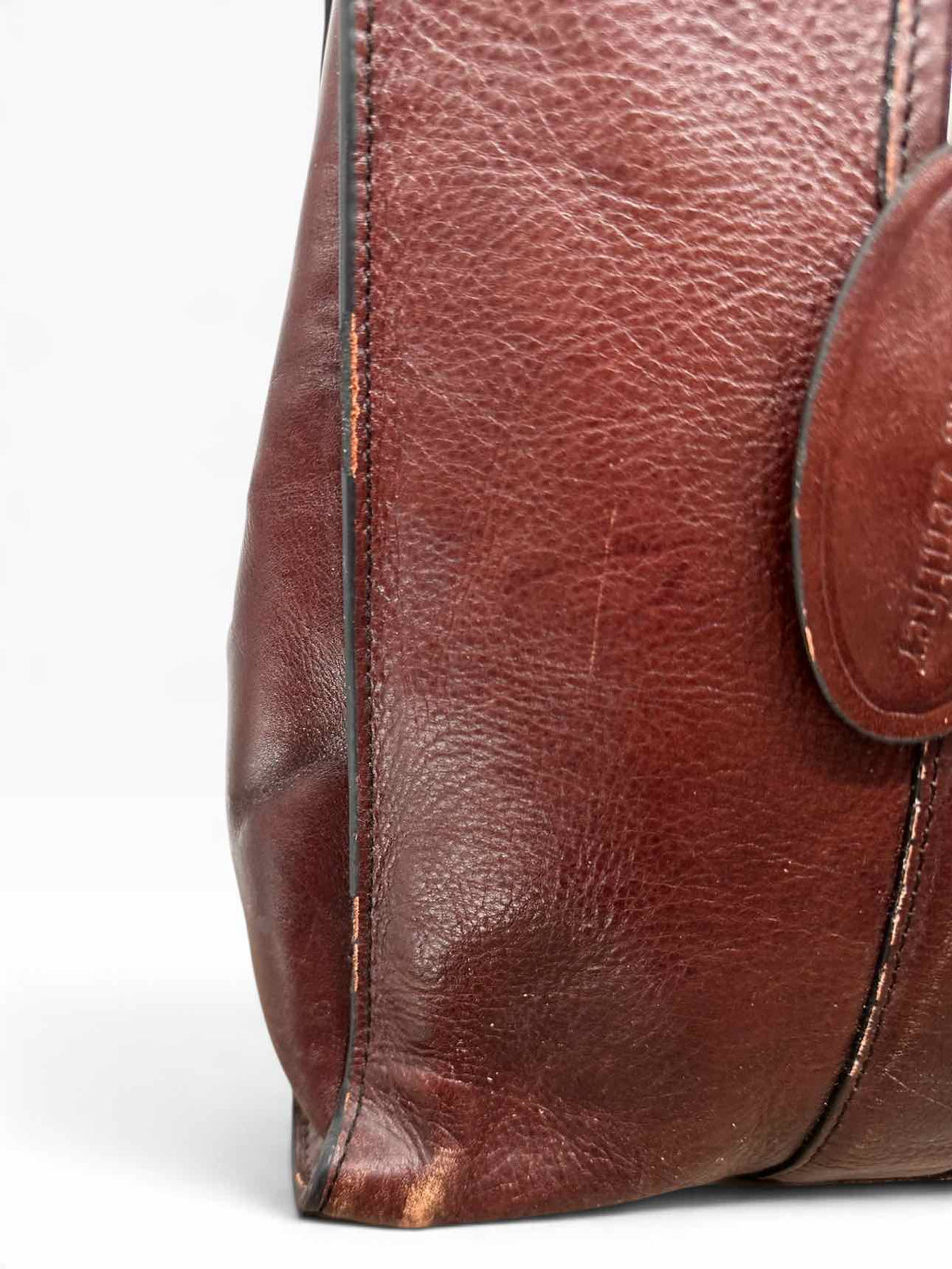 Wilsons Cognac Leather Business Briefcase **AS IS** & **NEW**