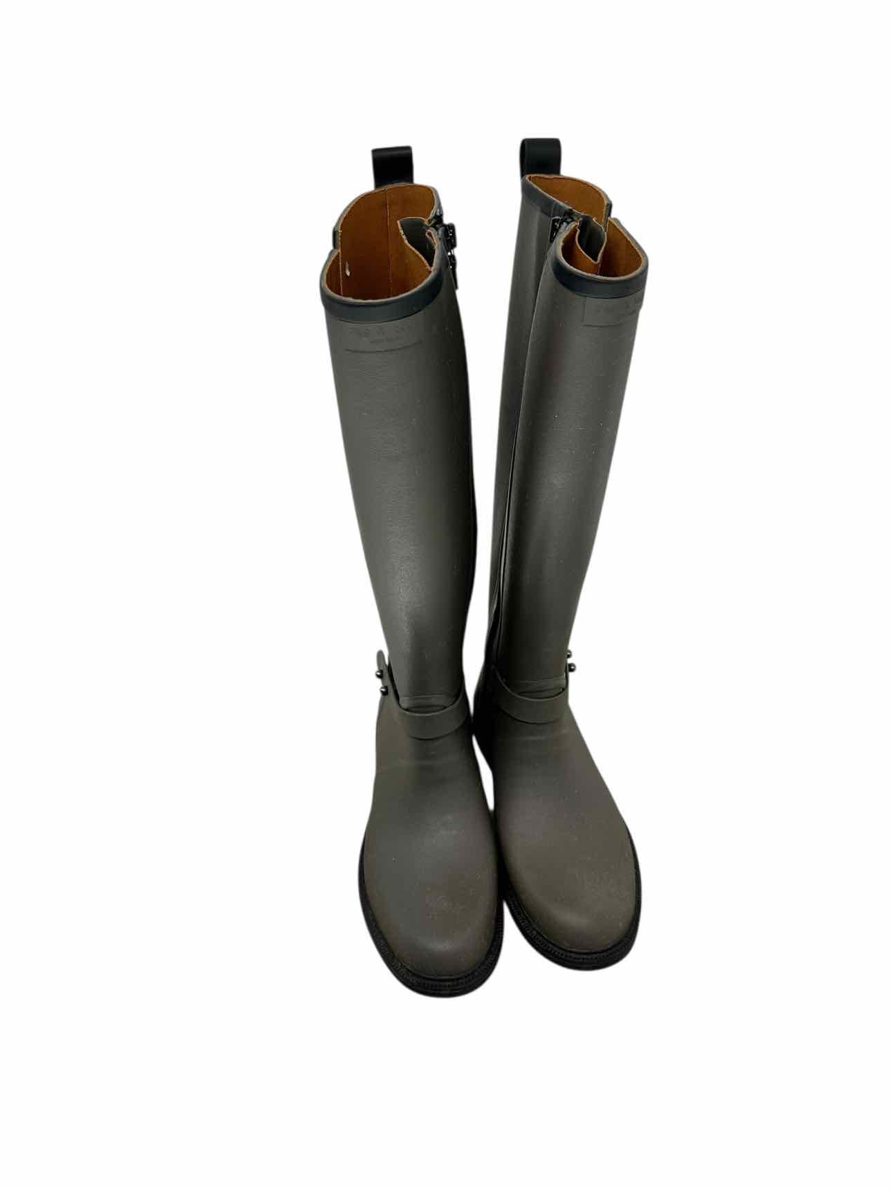Rag & Bone Riding Rain Boots Gray Shoe Size 6.5