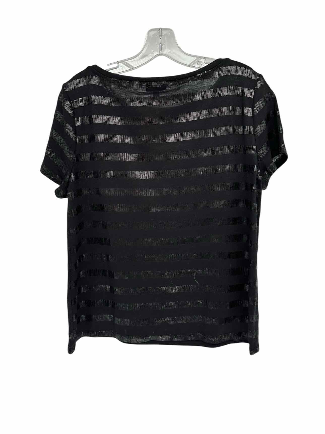 Talbots Black Short Sleeve Top Size L