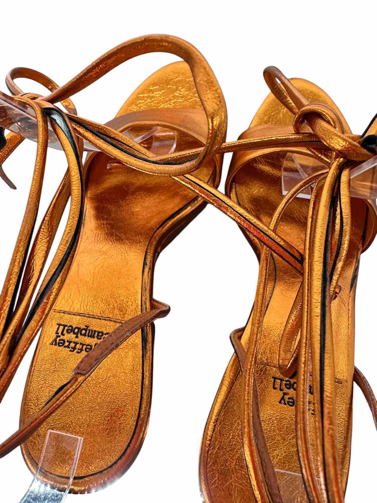 Jeffrey Campbell Copper Dress Sandal Shoe Size 7.5