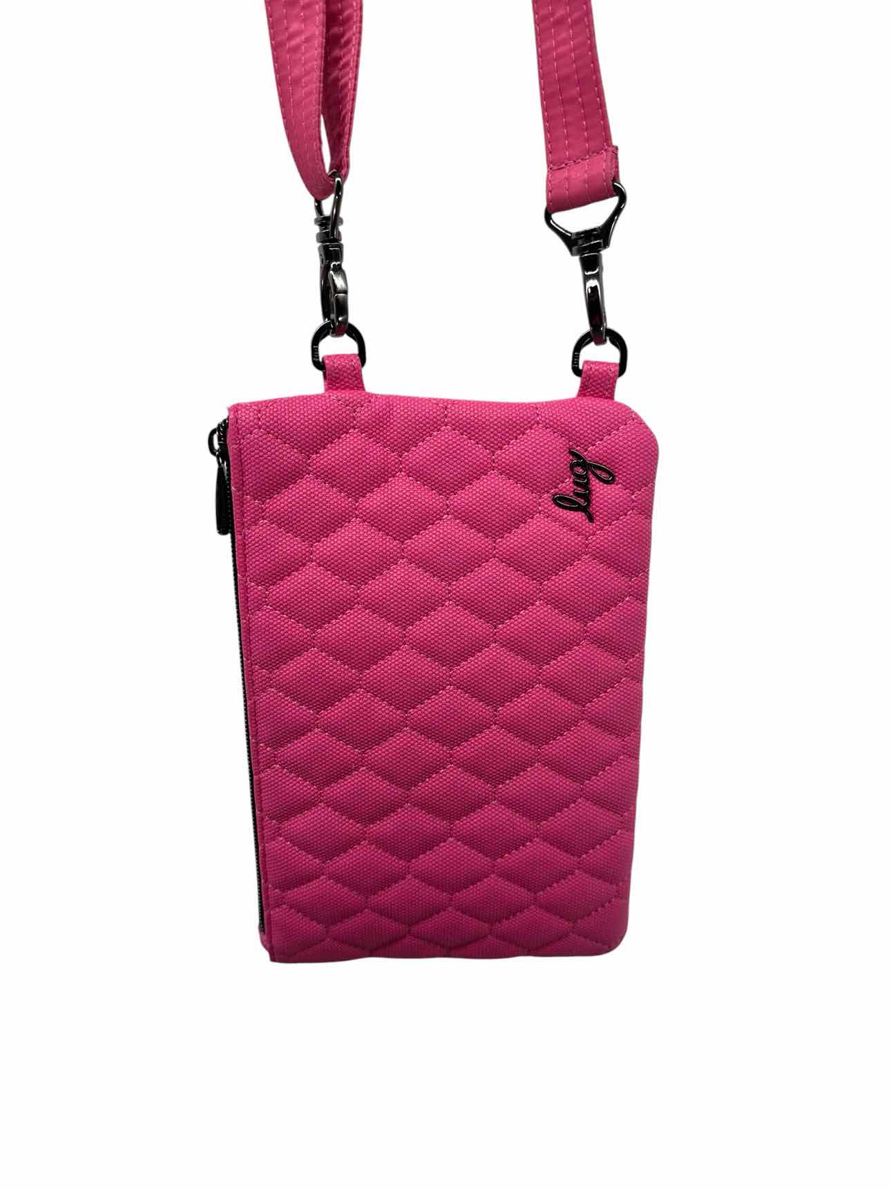 Lug Peekaboo 2 Matte Luxe Convertible Crossbody Pink Vinyl