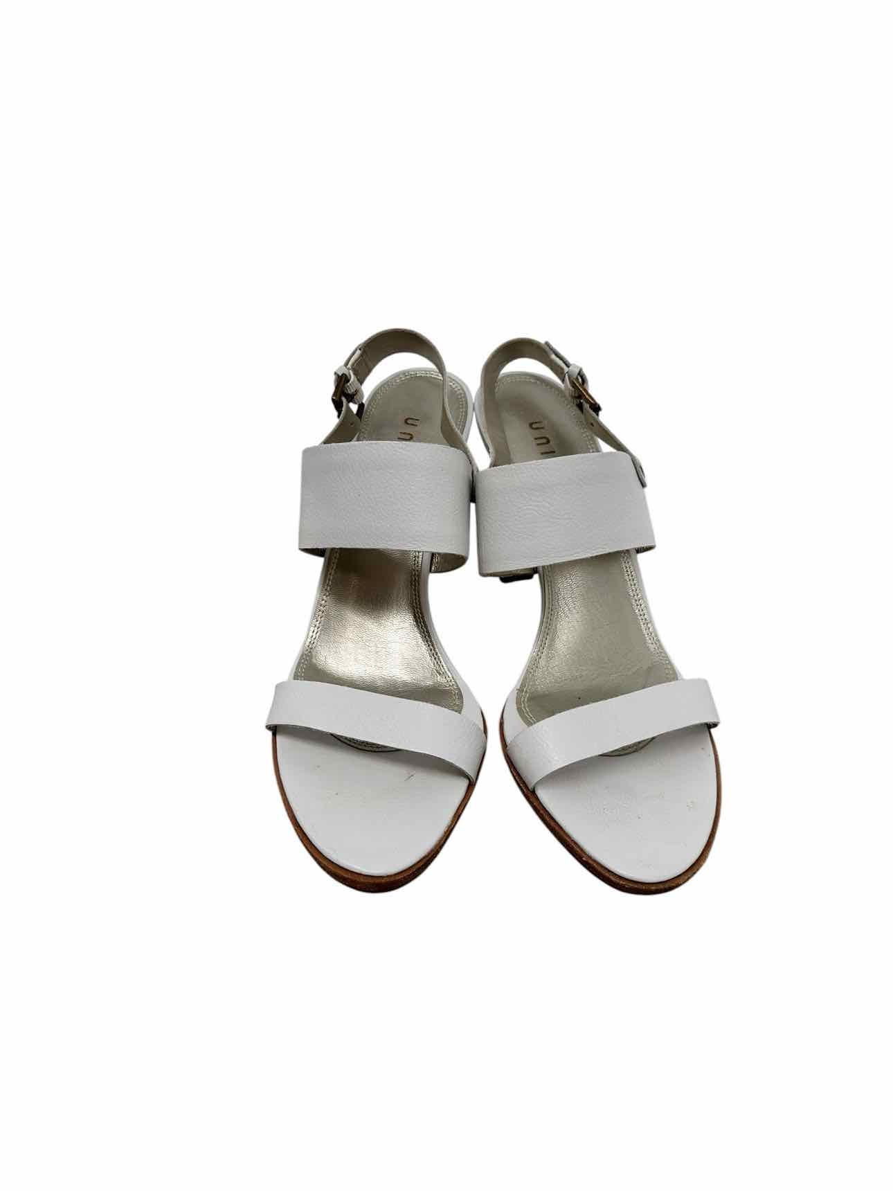 Unisa White Dawne Dress Sandal Shoe Size 9.5