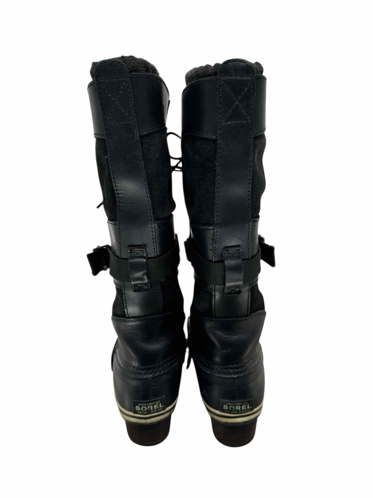 Sorel Conquest Carly II Waterproof Black Boots Shoe Size 7 **NEW**