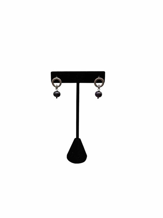 Erica Zap Purple Pearl Sterling Silver Earrings