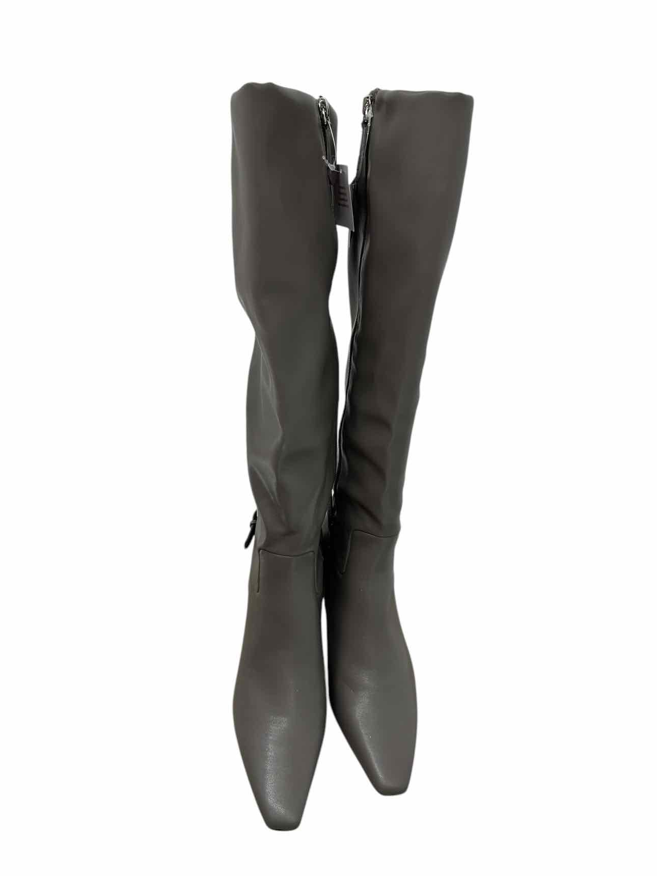 Franco Sorto Gray Wide-Calf Boots **NEW** Shoe Size 7.5