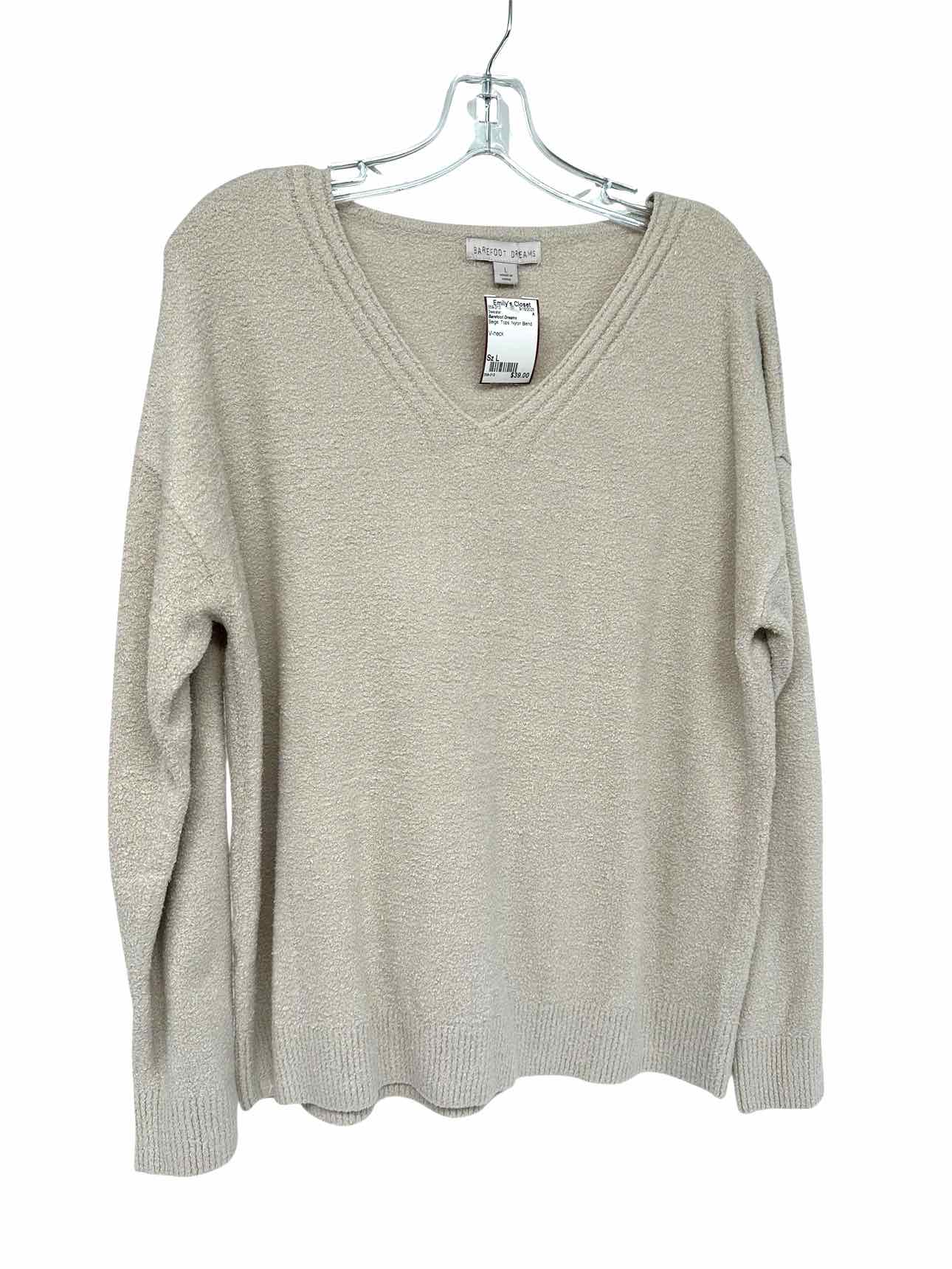 Barefoot Dreams Beige Sweater Size L