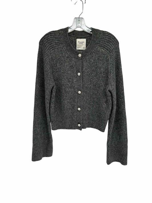 Abercrombie & Fitch Gray Button Front Cardigan Size M