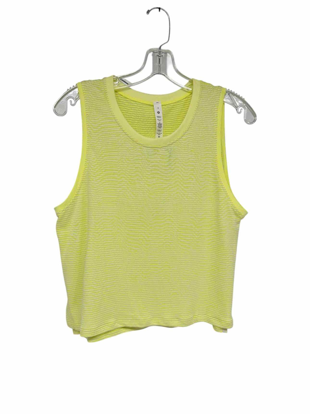 Lululemon Neon Yellow Train to Be Tank Size 8