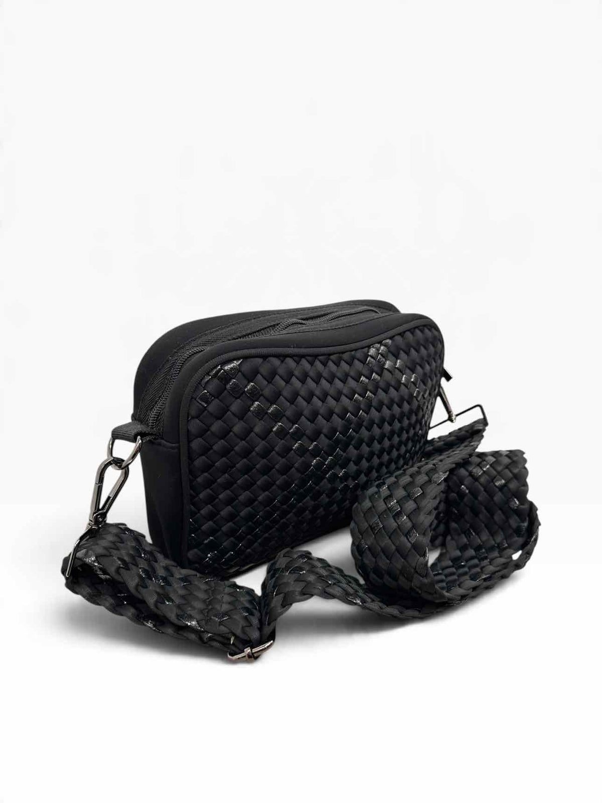 Haute Shore Black Drew Noir Woven Crossbody