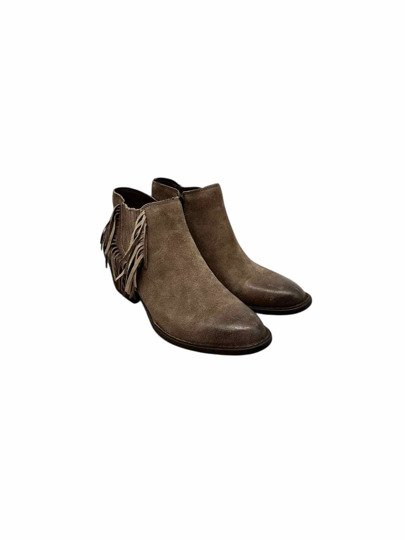 Born Danni Fringe Taupe Bootie Shoe Size 8 **NEW**