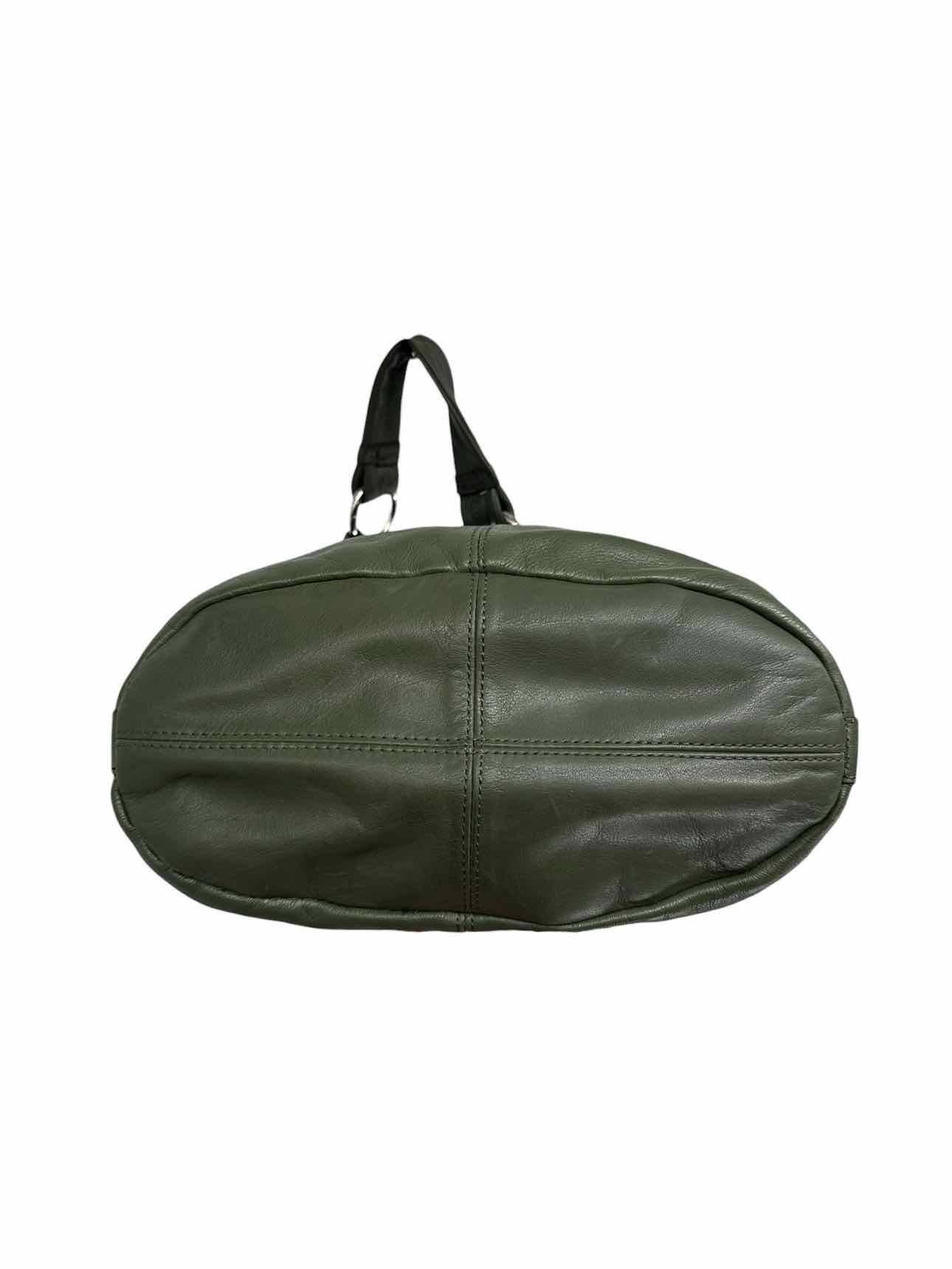 Tignanello Green Leather Hobo
