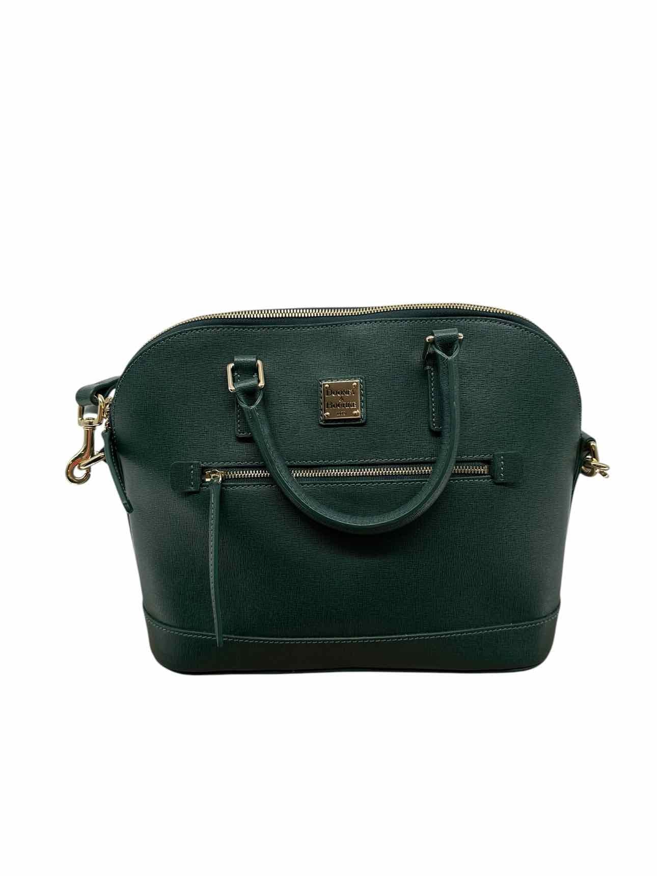 Dooney & Bourke Green Zip Zip Satchel -  Leather