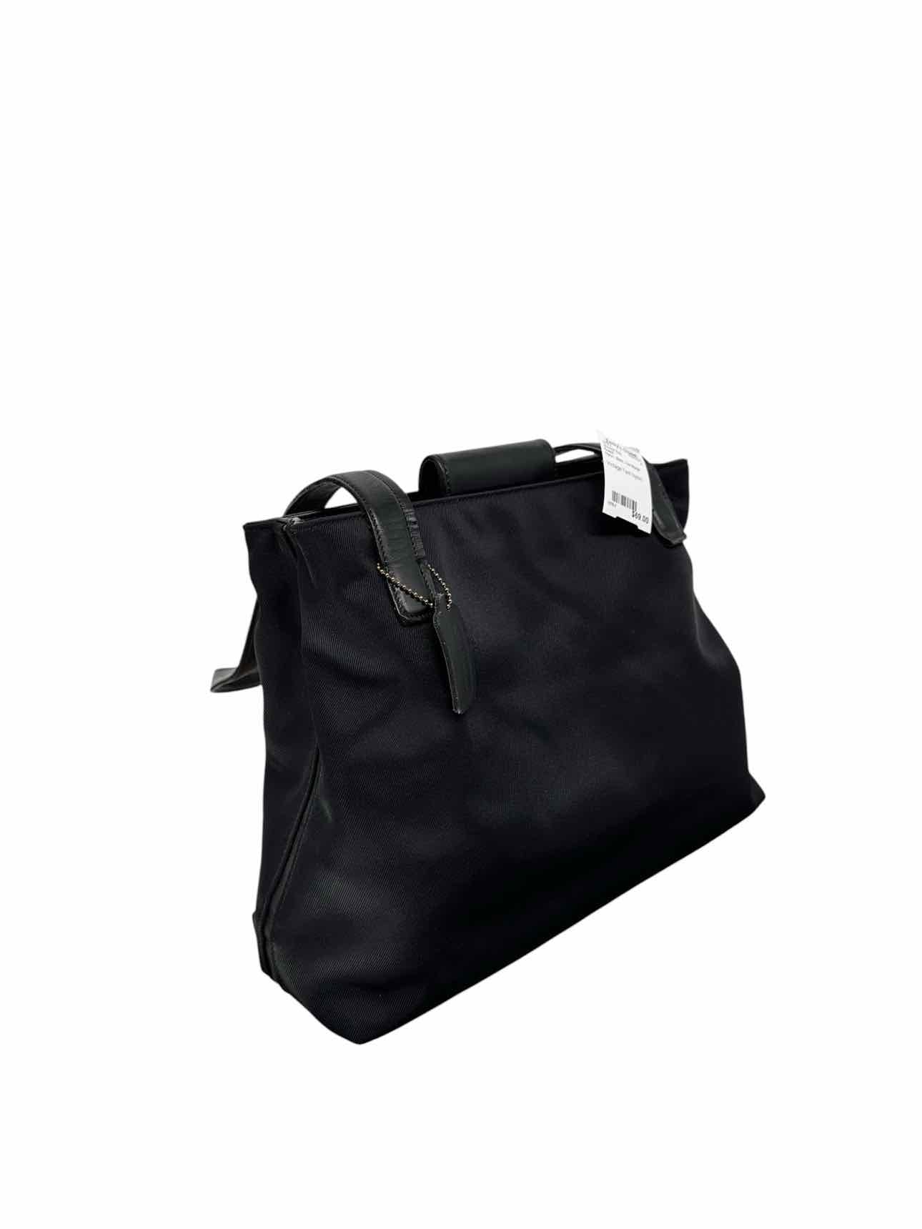 Coach Black Vintage Twill Nylon Shoulder Bag