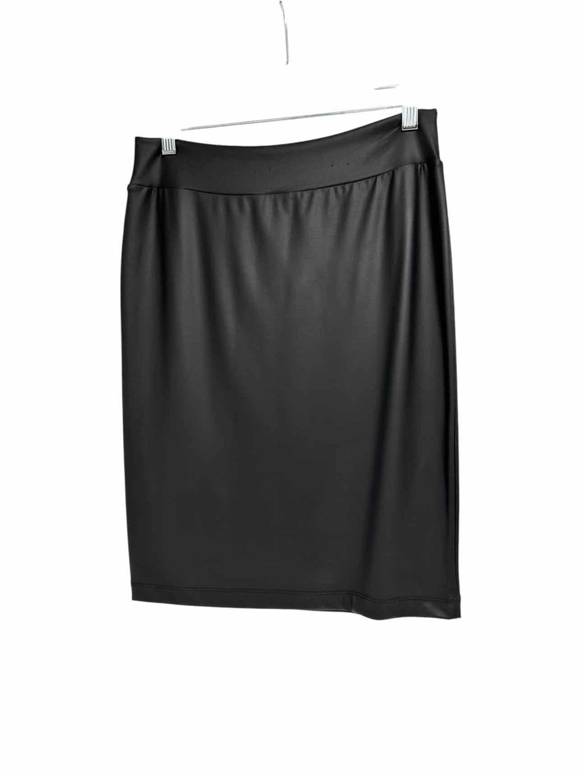 Clara Sun Woo Sedona Liquid Leather Skirt Black Size S