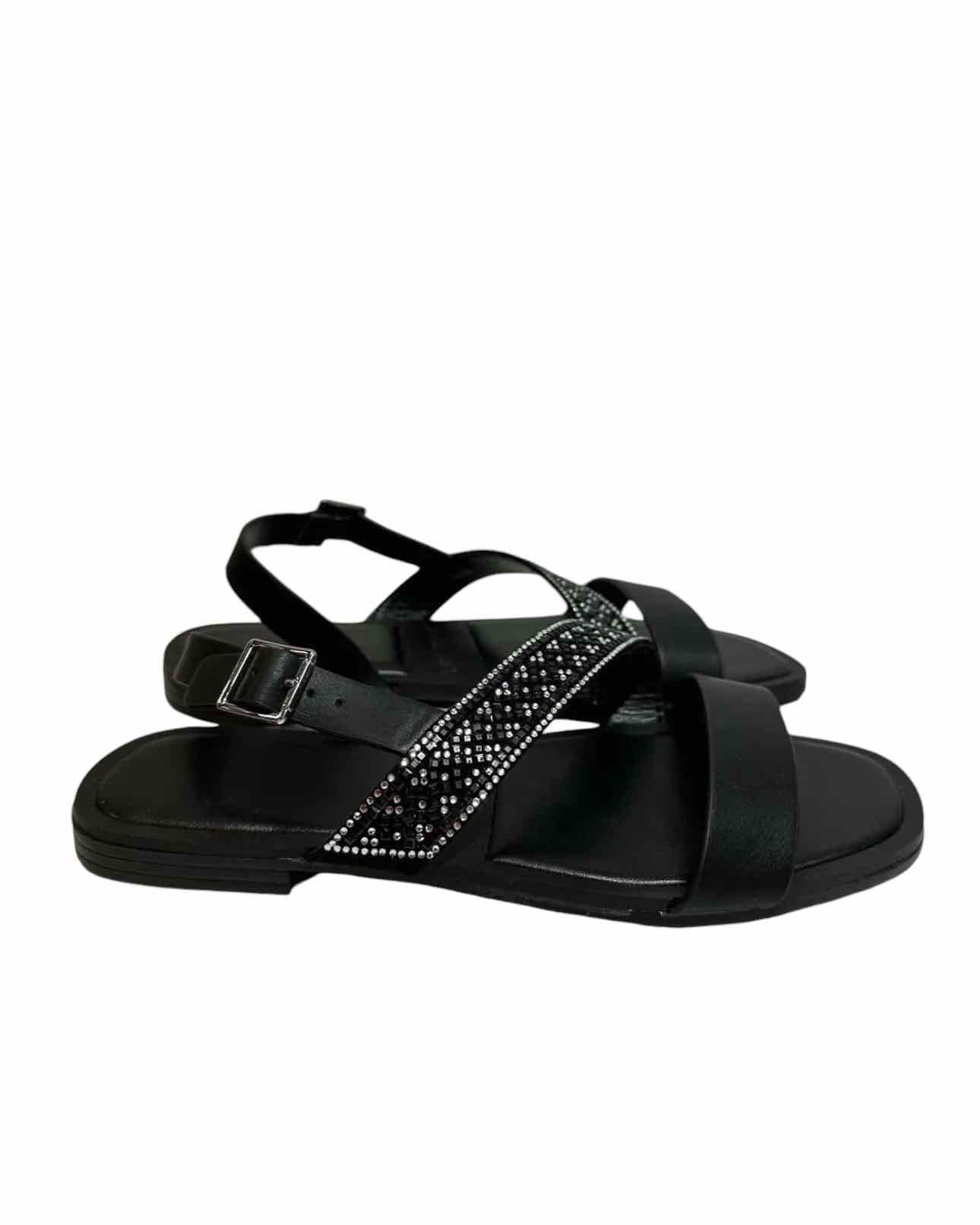 LaneBryant Black Sandals **NEW** Size 8W