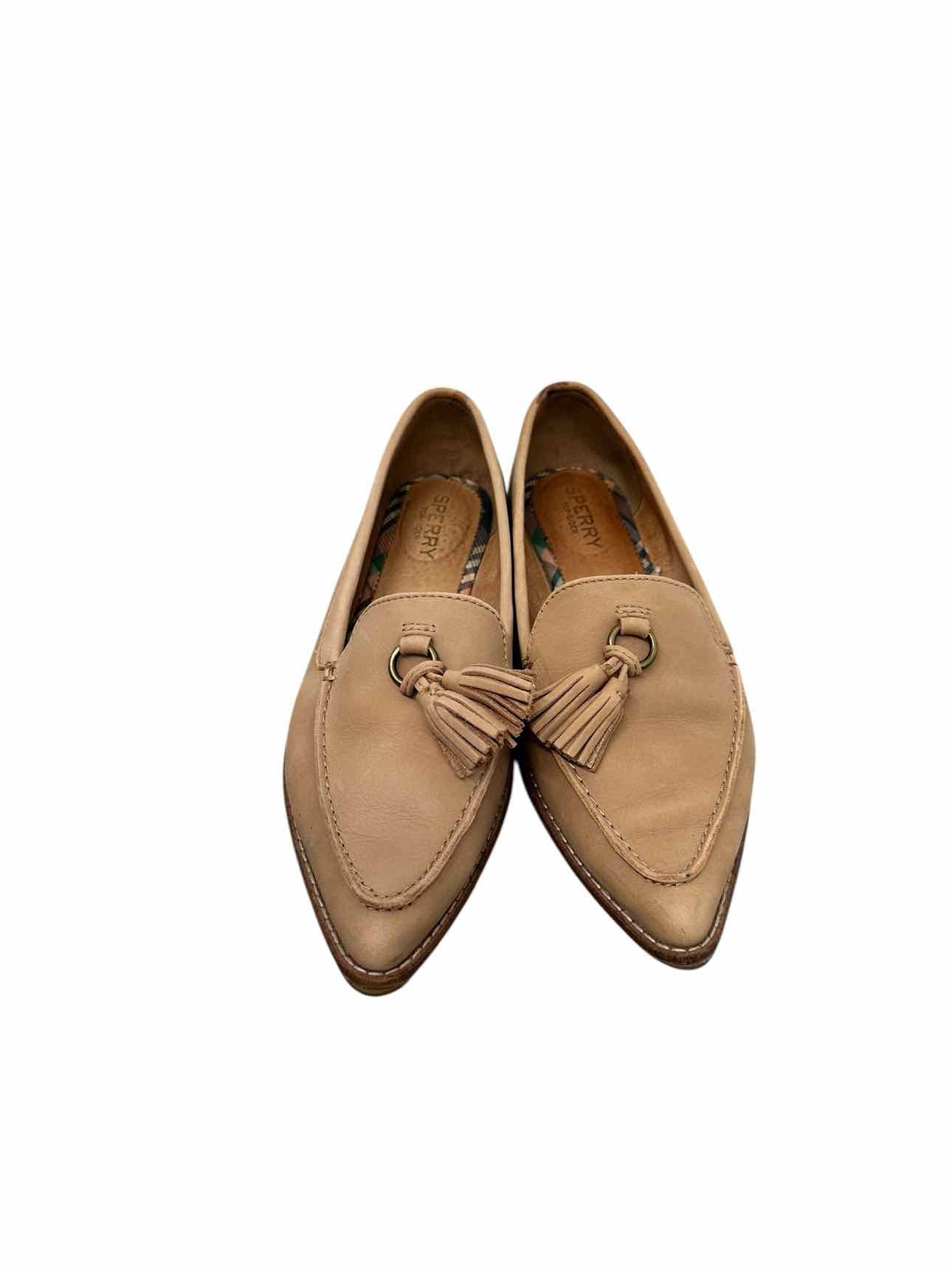 Sperry Tan Tassel Loafers Shoe Size 6