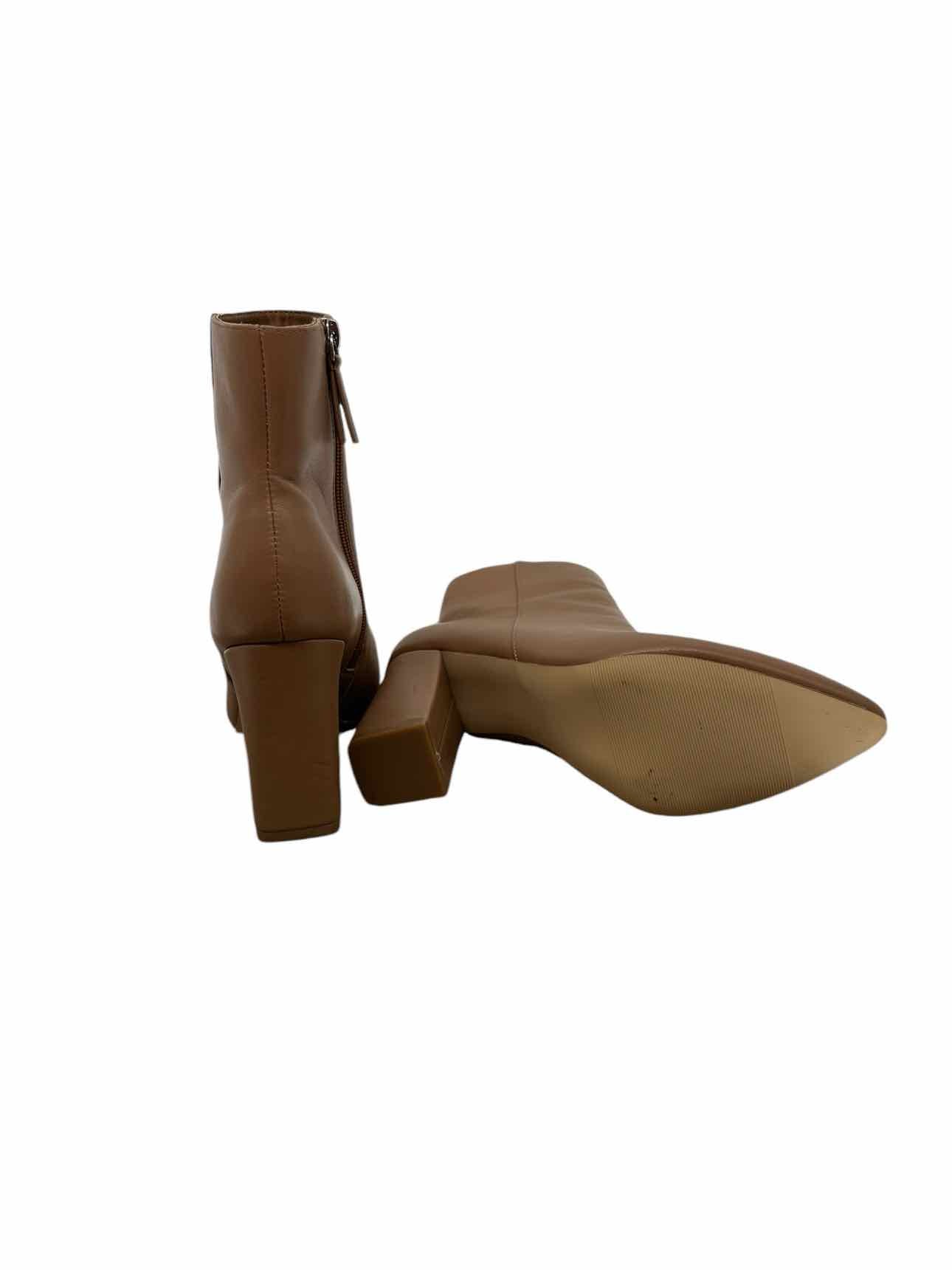 Madden Girl Tan Block Heel Bootie SIZE 7.5