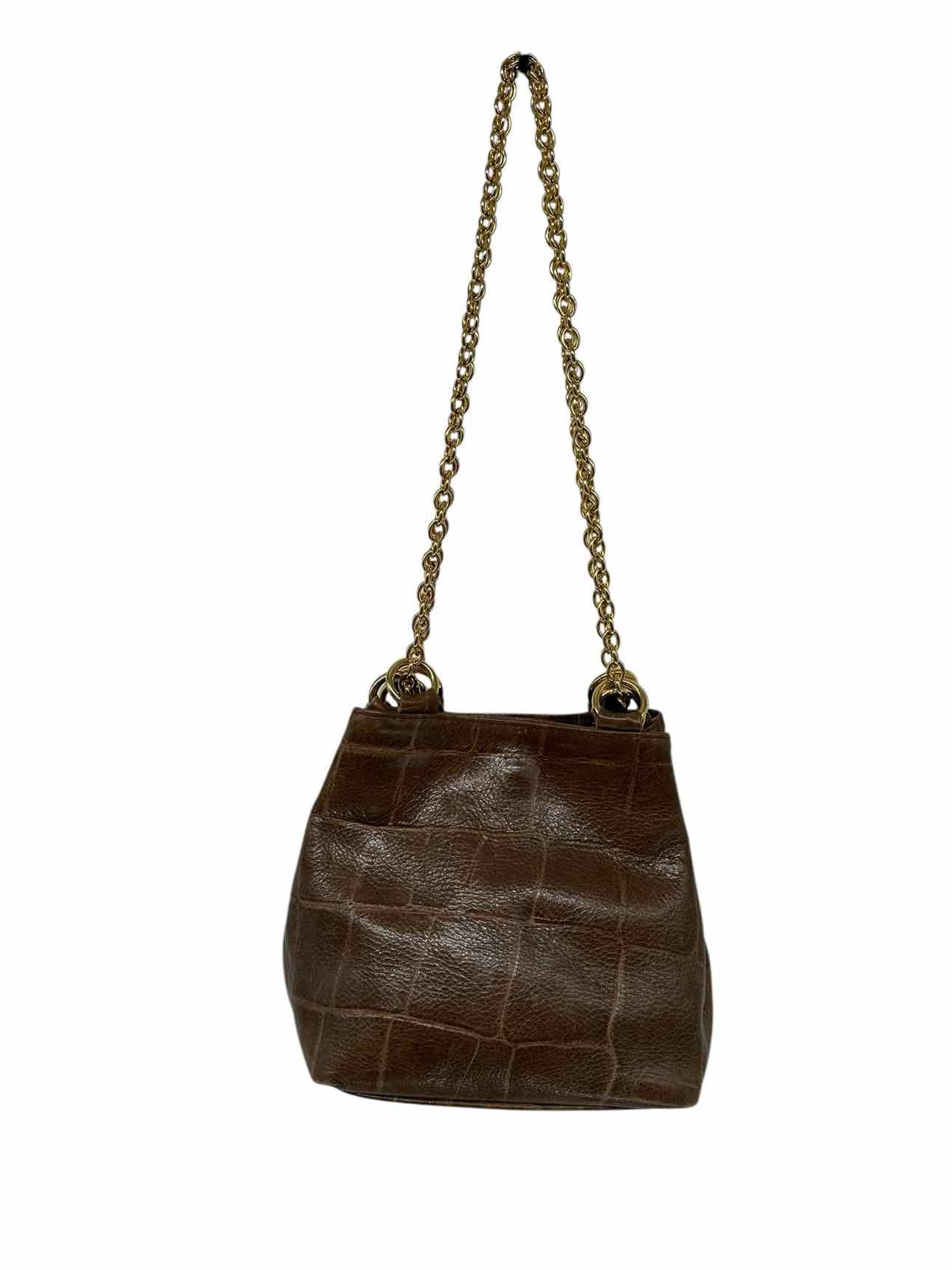 L.J.S. Collection Brown Leather Shoulder Bag