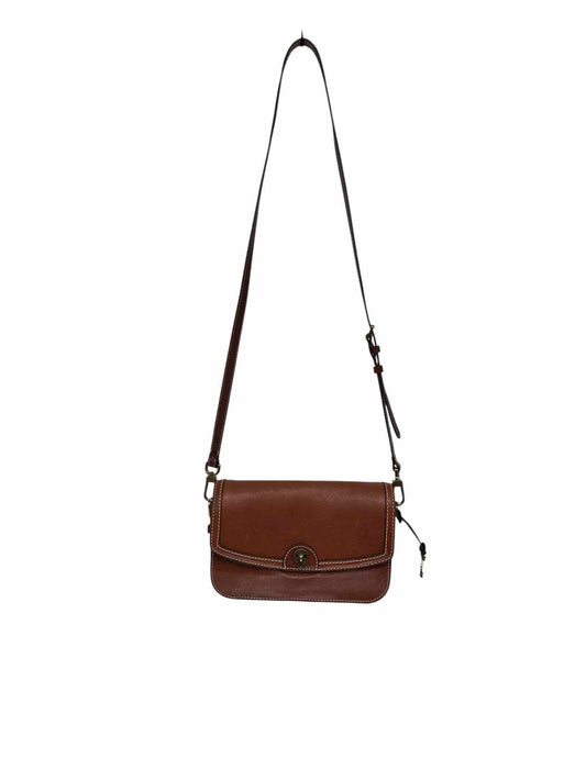Fossil Ainsley Litehide Flap Saddle Leather Crossbody
