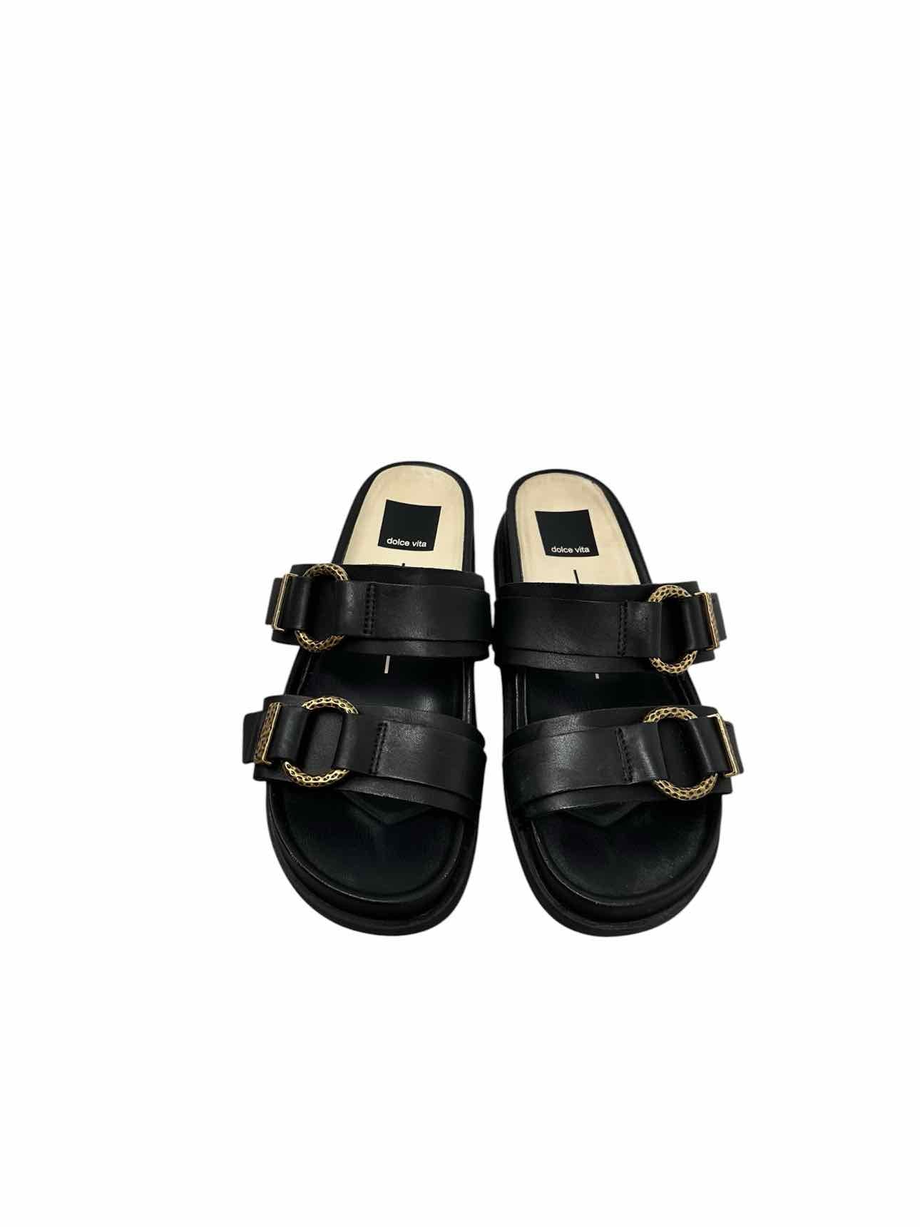 Dolce Vita Black Soya Sandals Shoe Size 6